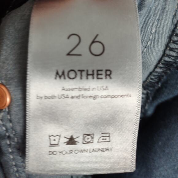 Mother The Pixie Weekender Night Tripper Flare Dark Wash Denim Jeans Size 26 - Picture 5 of 16